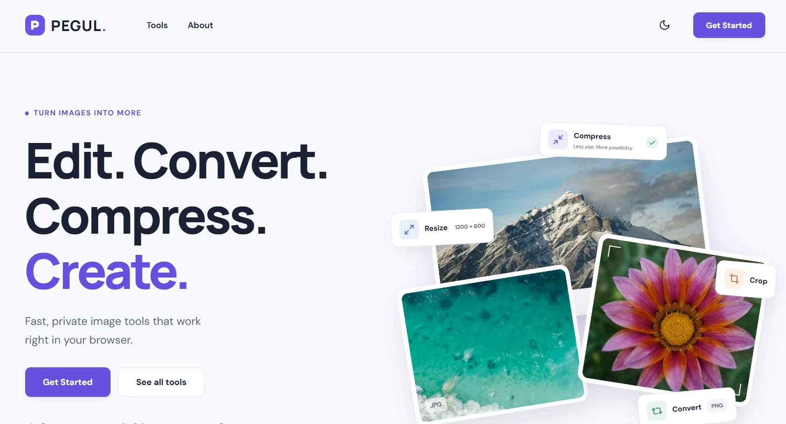 PEGUL website preview